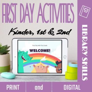 k-2 first day library activities